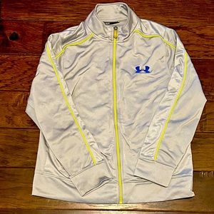 Boys under armour zip up sweatshirt. Boys youth size Large.